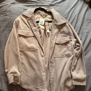 Ashley By 26 International Cream Corduroy Utility Jacket